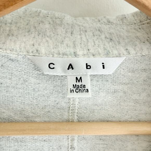 Cabi Womens Gray Blazer Jacket Collared Zipped Pockets Long Sleeve Size Medium - Picture 3 of 5